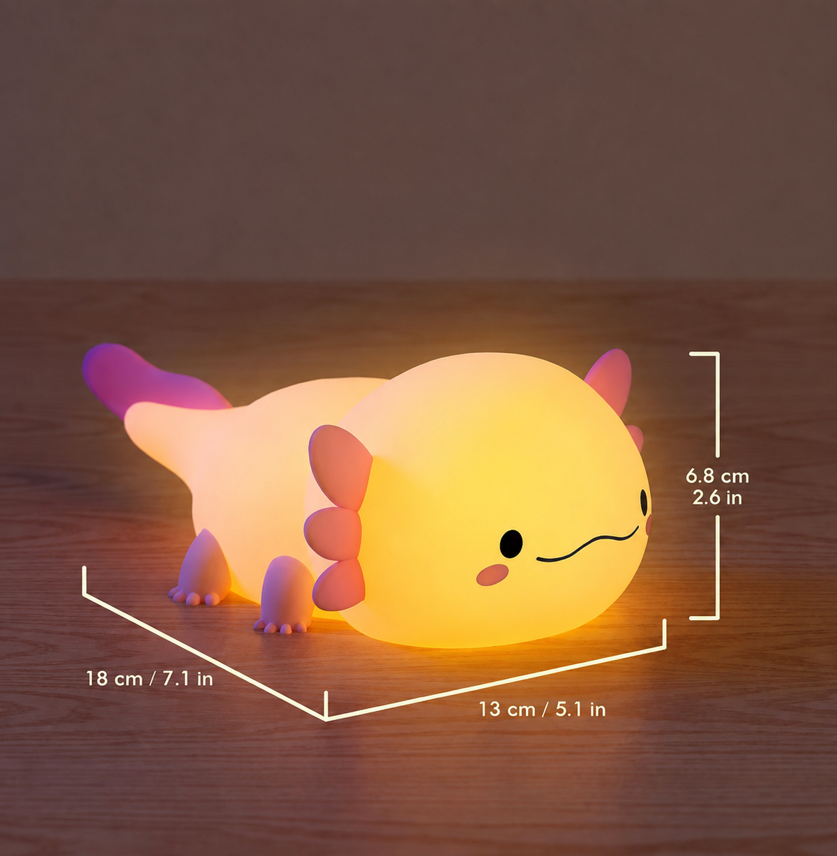 Kevoraa Axolotl Glow™ Night Light
